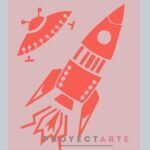 Stencil Interestelar tres