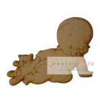 bebe gateando de chupete