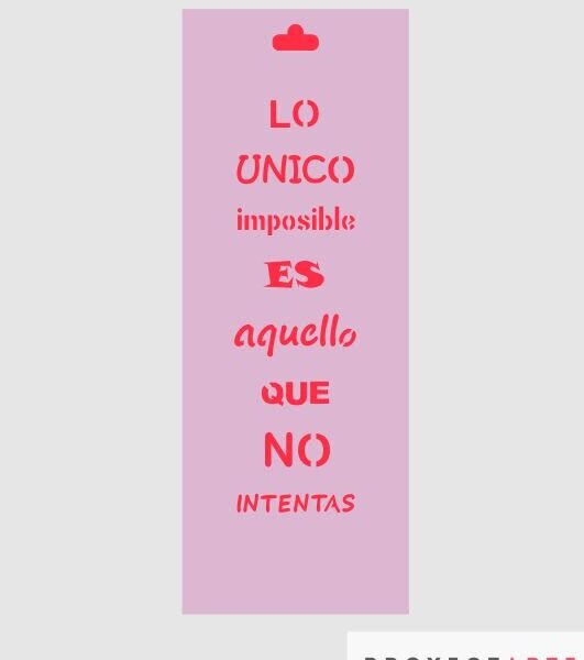 Stencil Lo único imposible chico