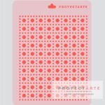 Stencil patrón esterilla de circulos