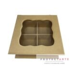 Caja de Té x4 con tapa calada