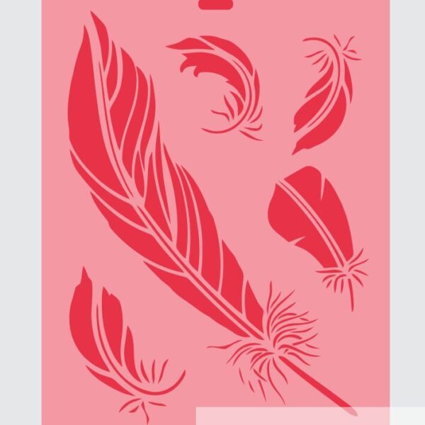 Stencil Plumas