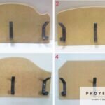 Perchero tres herrajes