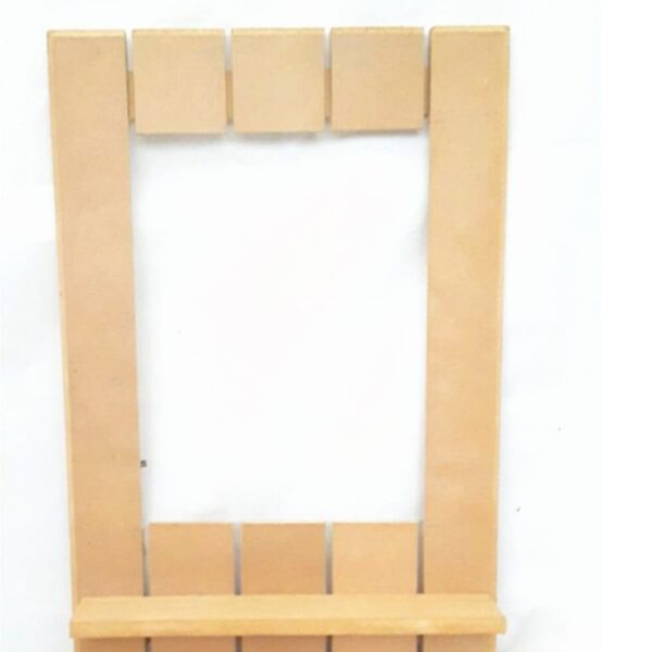 Marco tipo pallet con estante
