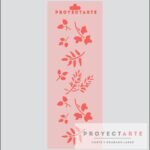 Stencil hojas enlazadas chico