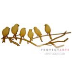 Pájaros en enramada