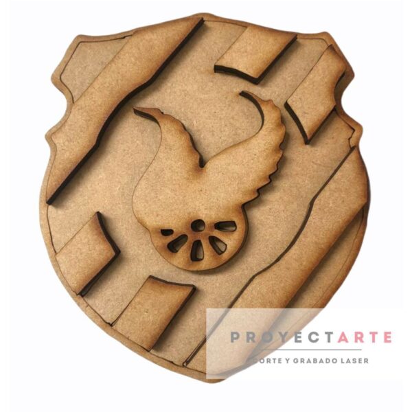 Escudo Atenas en 3D