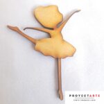 Bailarina de ballet arabesque de lado