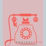 Stencil Teléfono antiguo