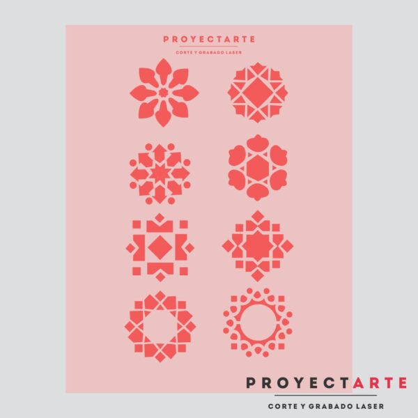 Stencil 8 Mandalas