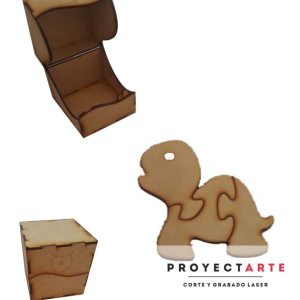 Colección cajitas enojadas -puzle tortuga