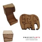 Colección cajitas enojadas -puzle dos elefantes