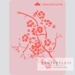 Stencil flor de cerezo