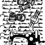 Costura con escritura