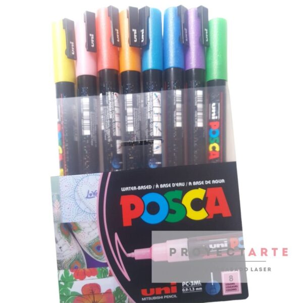 Posca marcador de 1.3 GLITTER en Pack