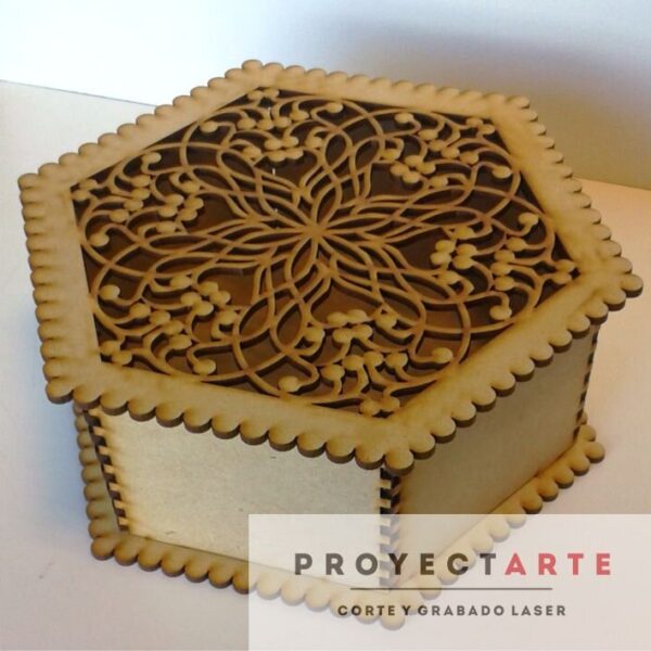 Caja hexagonal