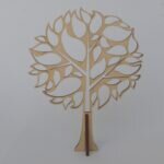 Árbol hojas grandes negativo