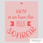 Stencil Hoy es un buen día