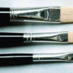 Pincel chato pelo blnaco s577 n°16