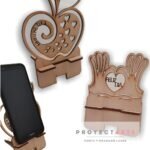 Portacelular manzana feliz día o manito corazón