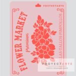 Stencil Flower Market