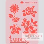 Stencil Flores Garden