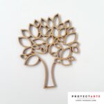 Árbol con hojitas caladas