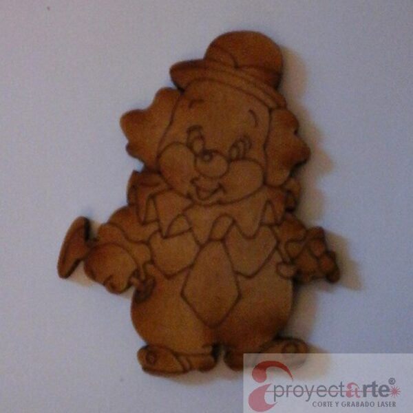 payaso con corneta