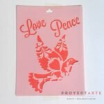 Stencil Love Peace