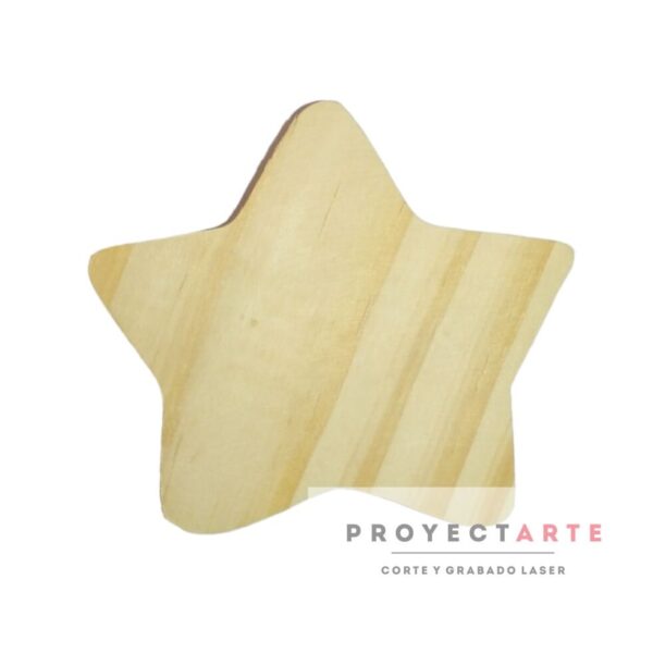 Estrella de madera 6cm