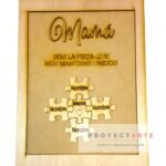 Cuadro Mamá, papá, abu con puzle