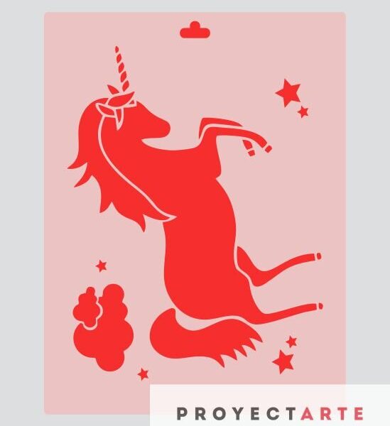 Stencil unicornio
