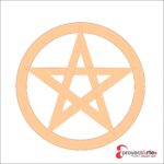 Pentagrama con círculo separado