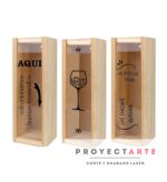 Porta Botella y Corchera en madera - Image 2