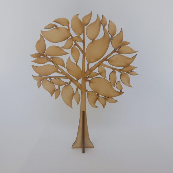 Árbol hojas grandes positivo
