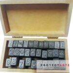 Set mini sellos emojis y números en caja