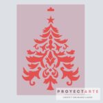 Stencil Pino navideño