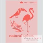 Stencil natural spices