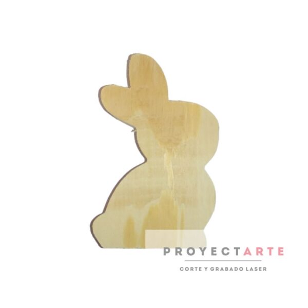 Conejo de madera 12cm