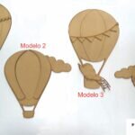 Globos aerostáticos con apliques 3D