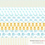 Colección de papeles -naranja y celeste-