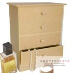 Cajonera de 4 cajones