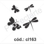 Sello mariposas y libélulas