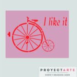 Stencil Bicicleta antigua