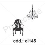 Sello silla y lámpara