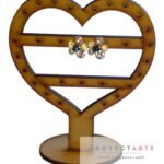 cuelga caravanas corazón