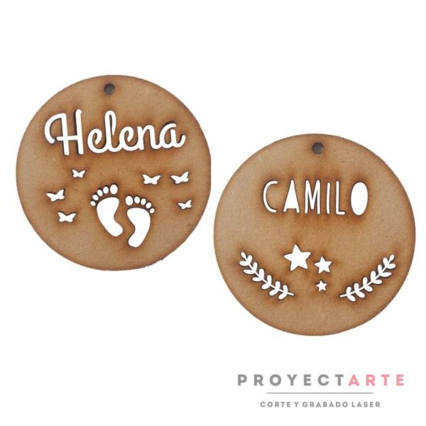 Llavero personalizado tipo medalla