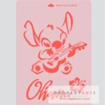 Stencil Ohana de Stitch