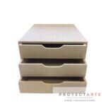 Cajonera grande 3 cajones