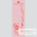 Stencil enredadera con flor chico
